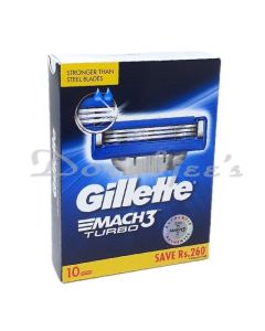 GILLETTE MACH 3 TURBO 10 BLADE CARTRIDGES