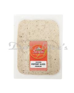 ALF FARMS FROZEN CHICKEN PEPRY LOAF SLICE 150 G