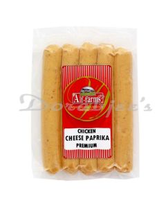 ALF FARMS FROZEN CHICKEN CHEESE PAPRIKA SAUSAGES 200 G