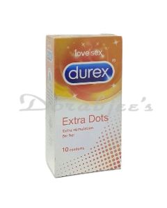 DUREX EXTRA DOTS CONDOMS 10PKT