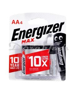 ENERGIZER ALKALINE MAX AA CELLS 4’S PACK