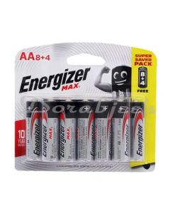 ENERGIZER ALKALINE BATTERY MAX 8+4 AA