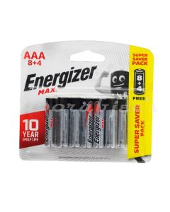 ENERGIZER ALKALINE MAX 8+4 AAA