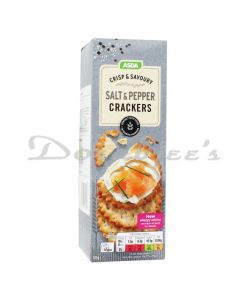 ASDA SALT PEPPER CRACKERS 185G