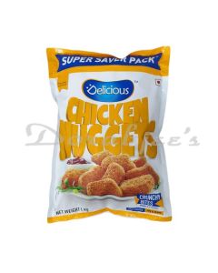 DELICIOUS FROZEN CHICKEN NUGGETS 1KG