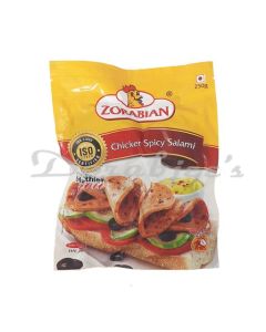 ZORABIAN FROZEN CHICKEN SPICY SALAMI 250G