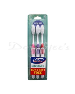 AJAY 109 SENSITIVE 2+1 TOOTH BRUSH ULTRA SOFT SET