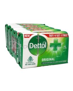 DETTOL ORIGINAL 120G SOAP 4 PLUS 1