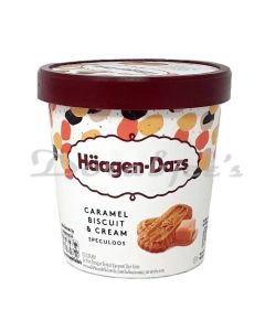 HAAGEN DAZS ICE CREAM CARAMEL BISCUIT N CREAM 473ML