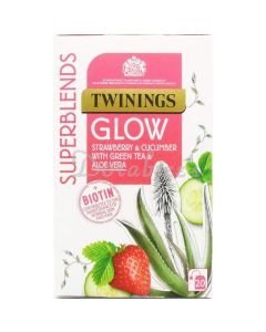 TWININGS GLOW TEA BAGS 40G