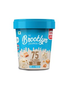 THE BROOKLYN CREAMERY ICE CREAM SEA SALT CARAMEL MEDIUM FAT 100 ML