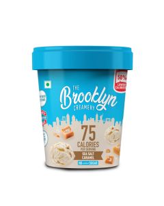 THE BROOKLYN CREAMERY ICE CREAM SEA SALT CARAMEL MEDIUM FAT 450ML