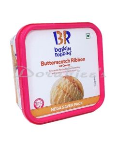 BASKIN AND ROBBINS ICE CREAM BUTTERSCOTCH RIBBON TUB -700ML