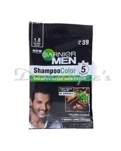 GARNIER MEN SHAMPOO BASED HAIR COLOR SHADE 1 BLACK