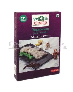 VEGGIE CHAMP FROZEN VEGAN MOCK KING PRAWNS 200 G