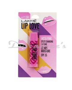 LAKME LIP LOVE CHAP STICK LIP CARE LIP GEL PINK SPF15 4.5G