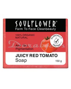 SOULFLOWER  EXOTIC HERBS AND AROMA HANDMADE JUICY RED TOMATO SOAP 150G