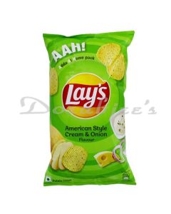 LAYS CHIPS AMERICAN STYLE CREAM & ONION 130G