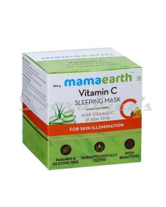 MAMAEARTH VITAMIN C SLEEPING MASK WITH VITAMIN C AND ALOE VERA FOR SKIN ILLUMINATION 100 G