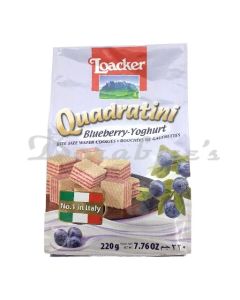 LOACKER WAFER ROLLS 220G BLUEBERRY