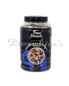 TRUE ELEMENTS CRANBERRY & BLUEBERRY MUESLI 1KG