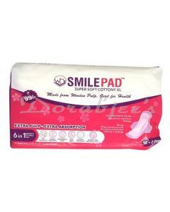 SMILE PAD XTRA LARGE SANITARY PADS VALUE PACK 16+2