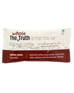 THE WHOLE TRUTH COFFEE COCOA PROTEIN ENERGY BAR 52 G