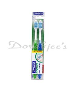 TRISA FOCUS PRO CLEAN TOOTH BRUSH SOFT PACK2