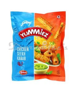 GODREJ YUMMIEZ FROZEN CHICKEN SEEKH KEBAB 360G