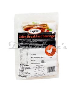 CAPELLA FROZEN CHICKEN BREAKFAST SAUSAGES 500G