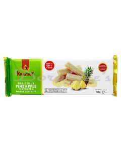 KRAVOUR WAFER ROLL PINEAPPLE 120G