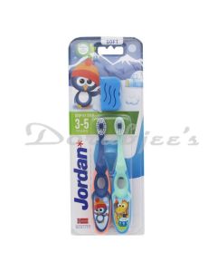 JORDAN STEP BY STEP TWIN TOOTH BRUSH PK 3-5YRS SOFT