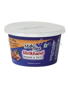 MMD MILKY MIST DAIRY SHRIKHAND   BADAM PISTA 250G