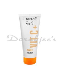 LAKME 9TO5 VITAMIN C FACEWASH WITH MICROCRYSTALLINE BEADS FOR REFRESHED & GLOWING SKIN 100 G