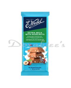 E WEDEL CHOCOLATE MILK WITH HAZELNUT  80G