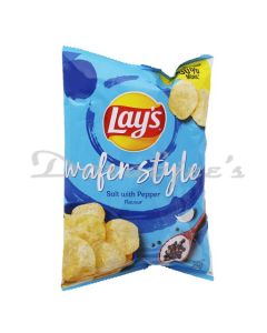 LAYS CHIPS WAFER  STYLE SALT WITH PEPPER 52G