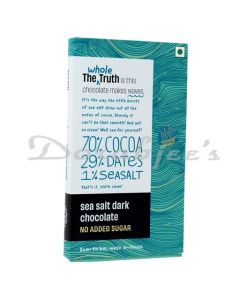 THE WHOLE TRUTH CHOCOLATE DARK 71 PC  SEA SALT 80G