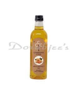 CONSCIOUS FOODS ORGANIC GROUNDNUT OIL 1 LITER