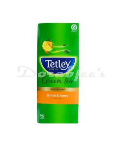 TETLEY GREEN TEA BAGS LEMON & HONEY 100S