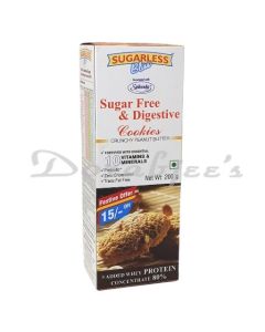 BLISS SUGARLESS SUGAR FREE CRUNCHY PEANUT BUTTER 200G