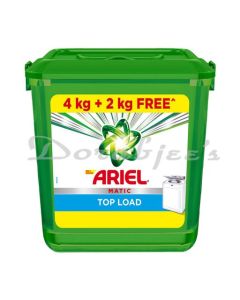 ARIEL MATIC TOP LOAD DETERGENT WASHING POWDER WITH CONTAINER: 4 KG PLUS 2KG FREE