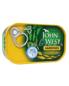 JOHN WEST SARDINES IN SUNFLOWER OIL 120G