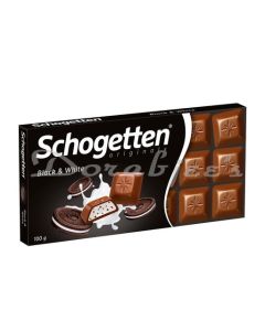 SCHOGETTEN BLACK AND WHITE CHOCOLATE 100G