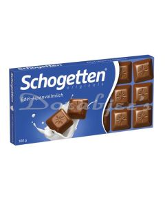 SCHOGETTEN EDEL ALPEN VOLLMILCH CHOCOLATE 100G