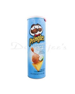 PRINGLES CHEESY CHEDDAR & SOUR CREAM POTATO CHIPS 158G