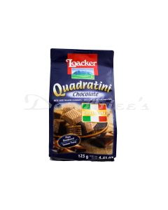 LOACKER WAFER ROLLS QUADRATINI CHOCOLAT125